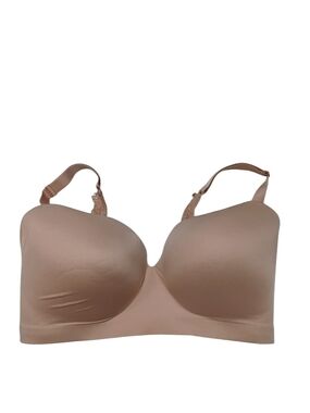 Soma Nude Full-Coverage Seamless Bra with Lace Trim